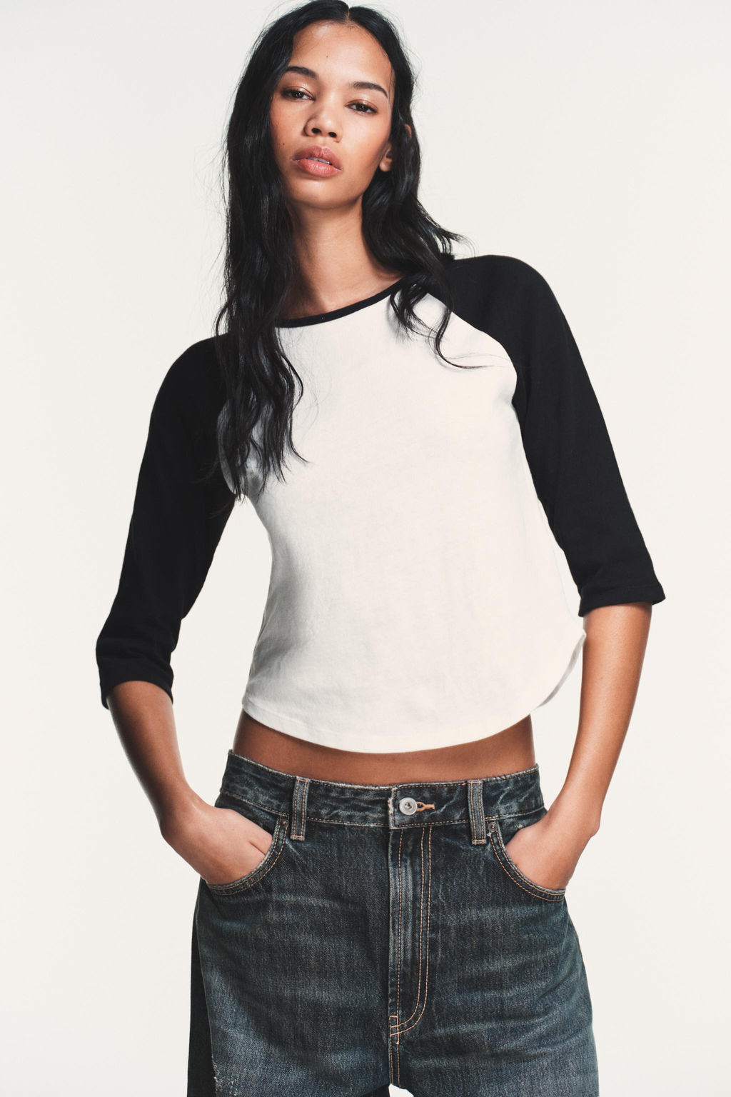 TRF MID-WAIST BAGGY BALLOON JEANS - Zara фото 2