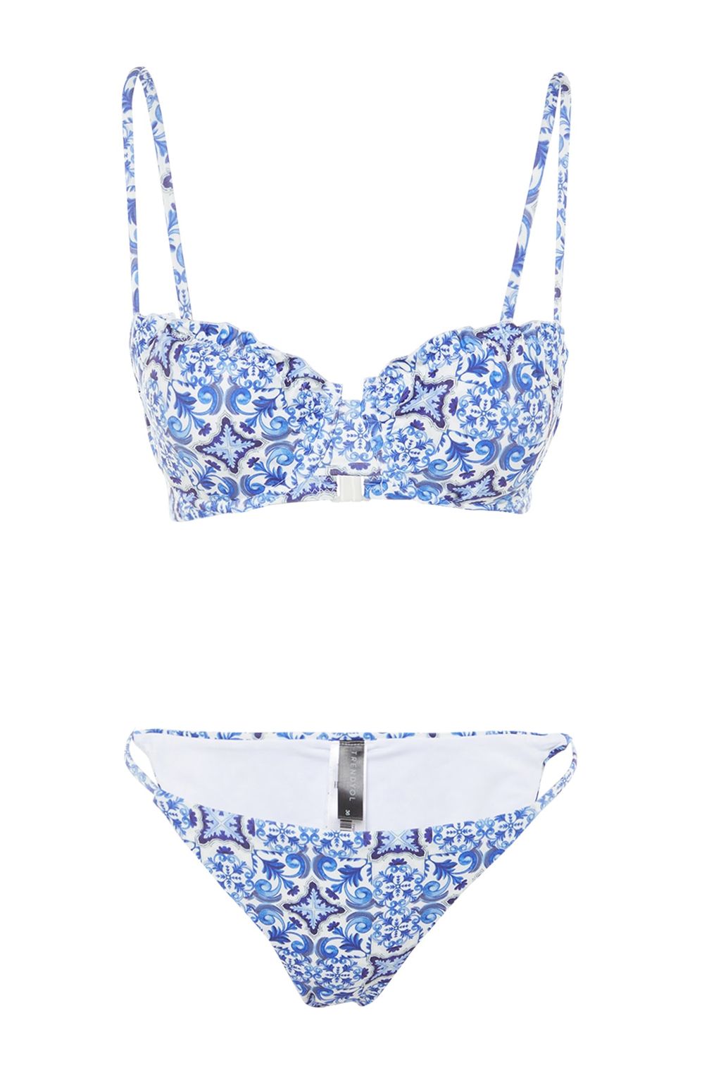 TRENDYOLMILLA Etnik Desenli Balkonet Baglamal? Hipster Bikini Tak?m? TBESS23BT00007  фото 6