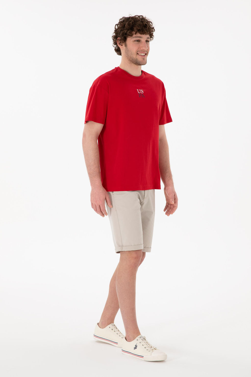 Erkek Comfort Fit Bisiklet Yaka K_rm_z_ Ti__rt Sepette S_rpriz _ndirim - U.s. polo assn фото 5