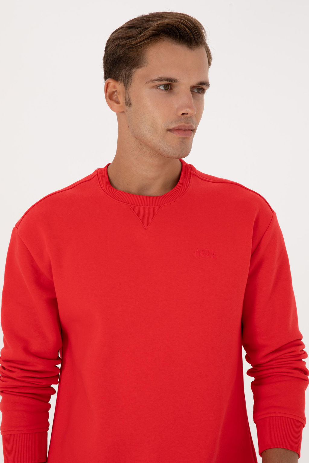 Erkek K_rm_z_ Basic Sweatshirt - U.s. polo assn фото 2