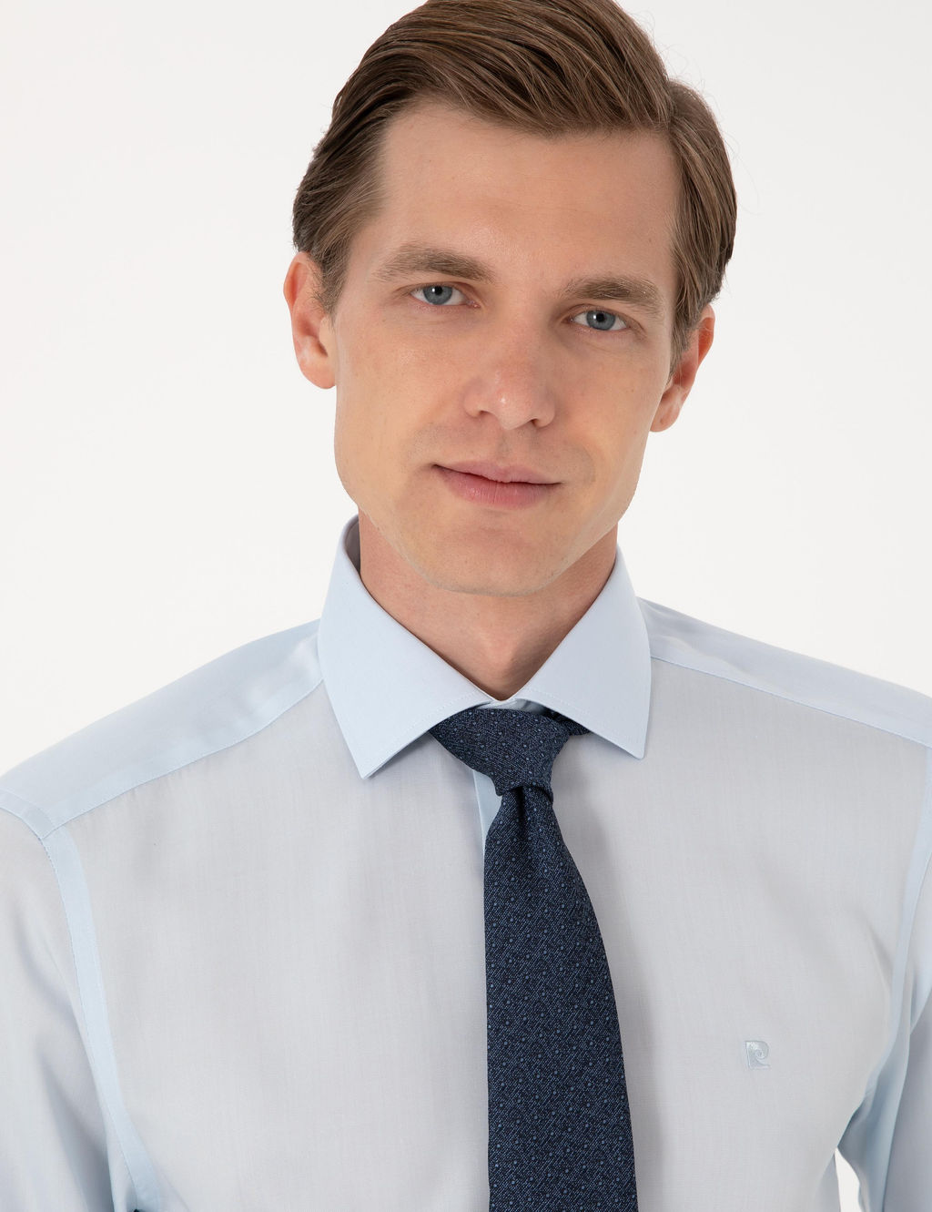 A__k Mavi Slim Fit Uzun Kollu G_mlek - Pierre cardin фото 2
