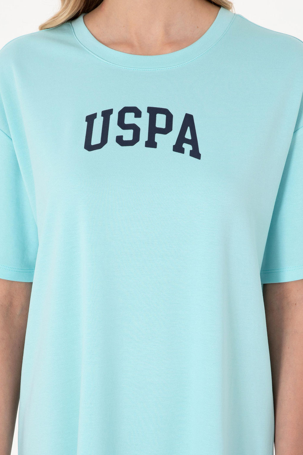 Kad_n Aqua Modal Kar___ml_ Bisiklet Yaka Mini Boy _rme Elbise Sepette S_rpriz _ndirim - U.s. polo assn фото 5