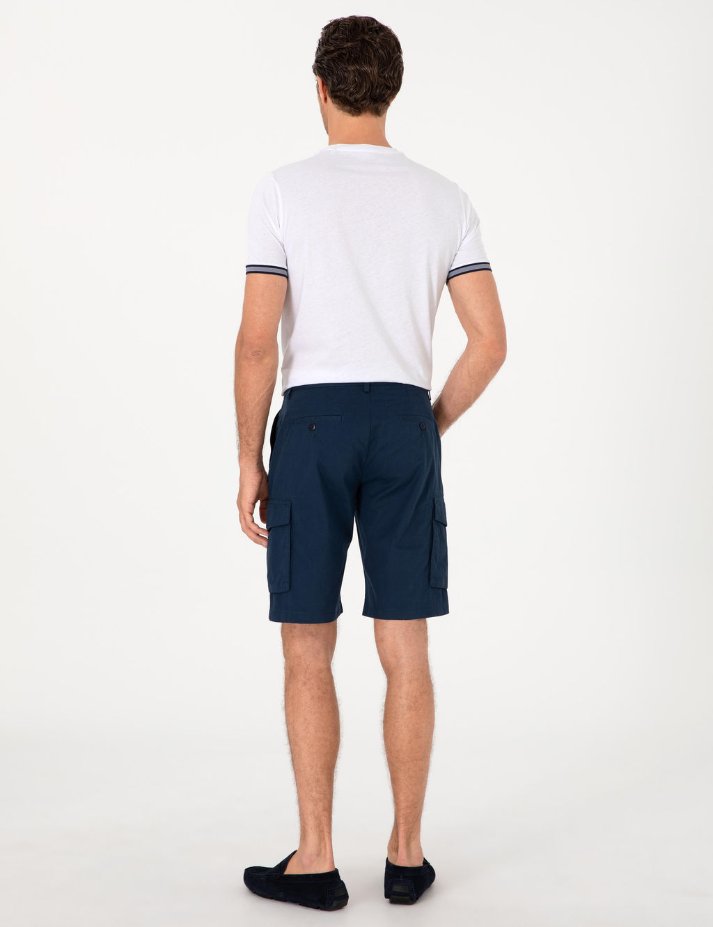 Lacivert Comfort Fit %100 Pamuk Bermuda _ort - Cacharel фото 4