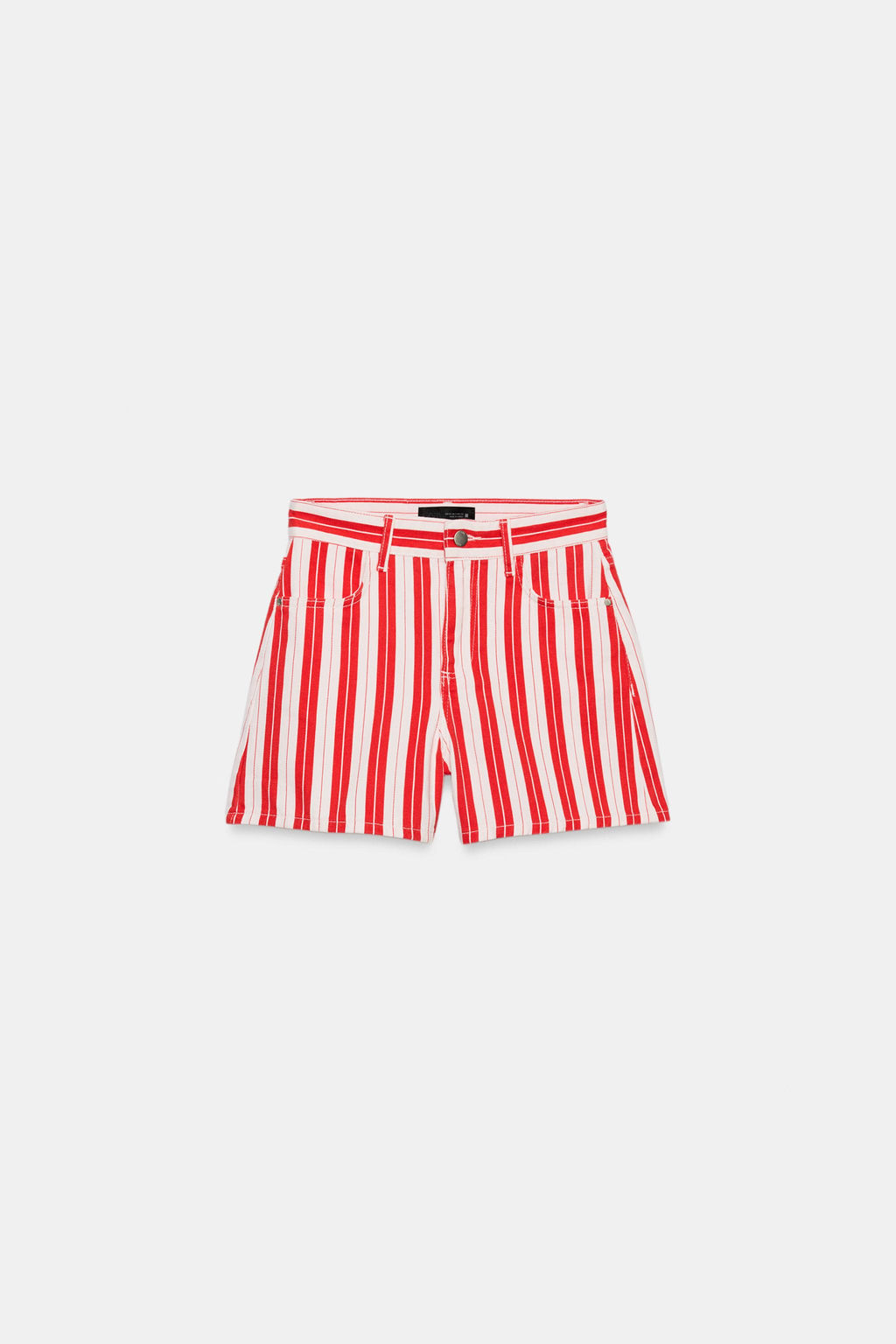 SHORTS MOM FIT RAYAS / Raya Roja - Zara фото 6