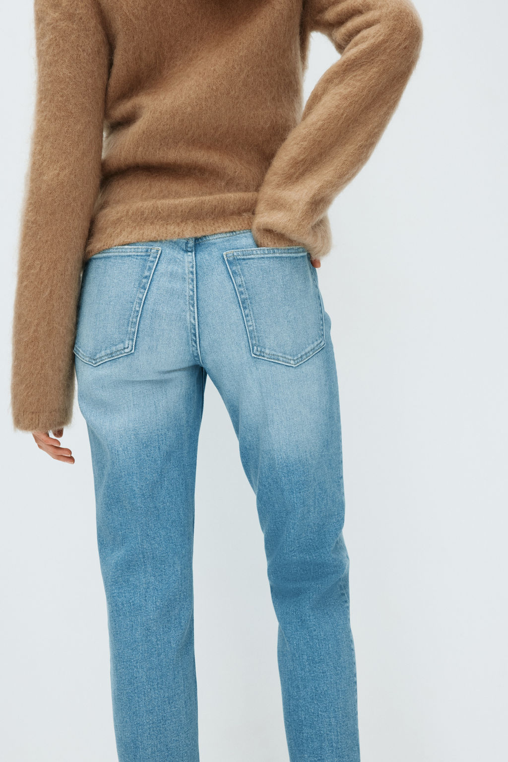 MAMA Slim Straight Ankle Jeans - H&m фото 7