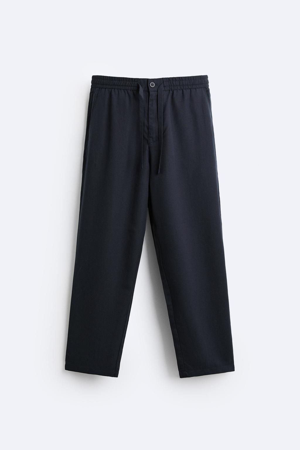 LYOCELL JOGGER WAIST TROUSERS - Zara фото 8