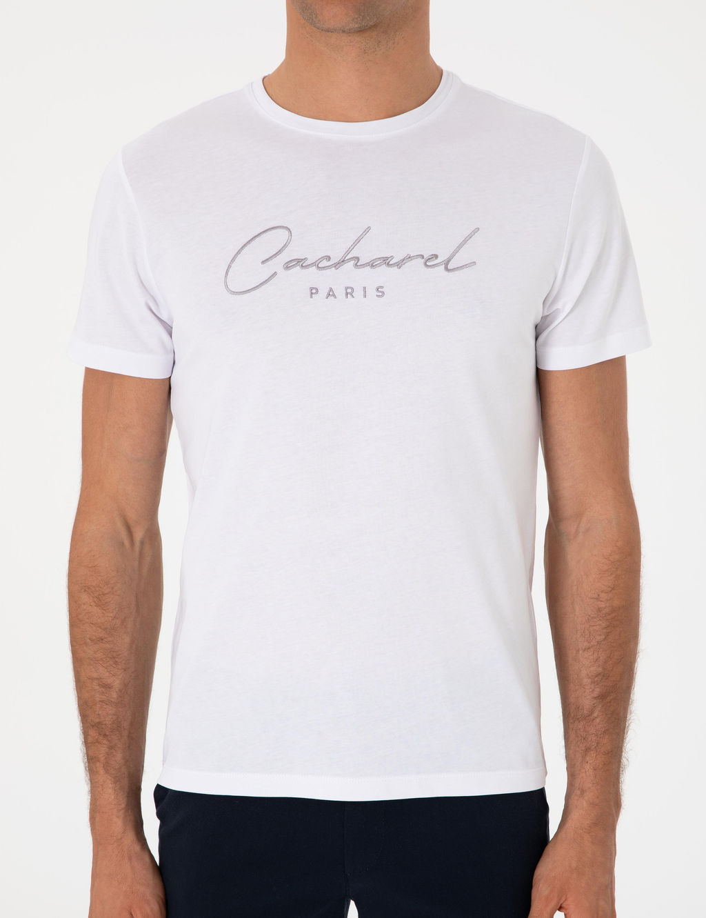 Beyaz Slim Fit Ti__rt - Cacharel фото 6