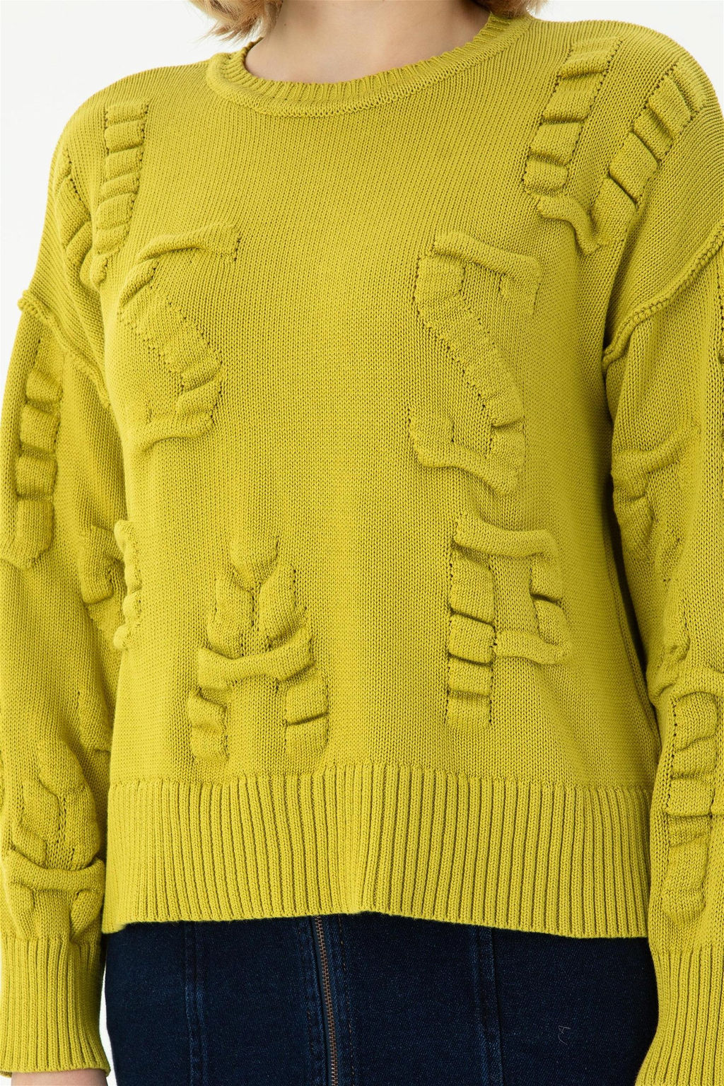 Женский фисташково-зеленый свитер с круглым вырезом Неожиданная скидка в корзине - U.s. polo assn фото 6