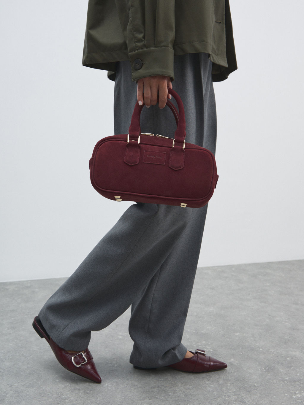 Женская сумка с ручками MAISON DAVID JADE Артикул 4792471, бордовый  фото 6