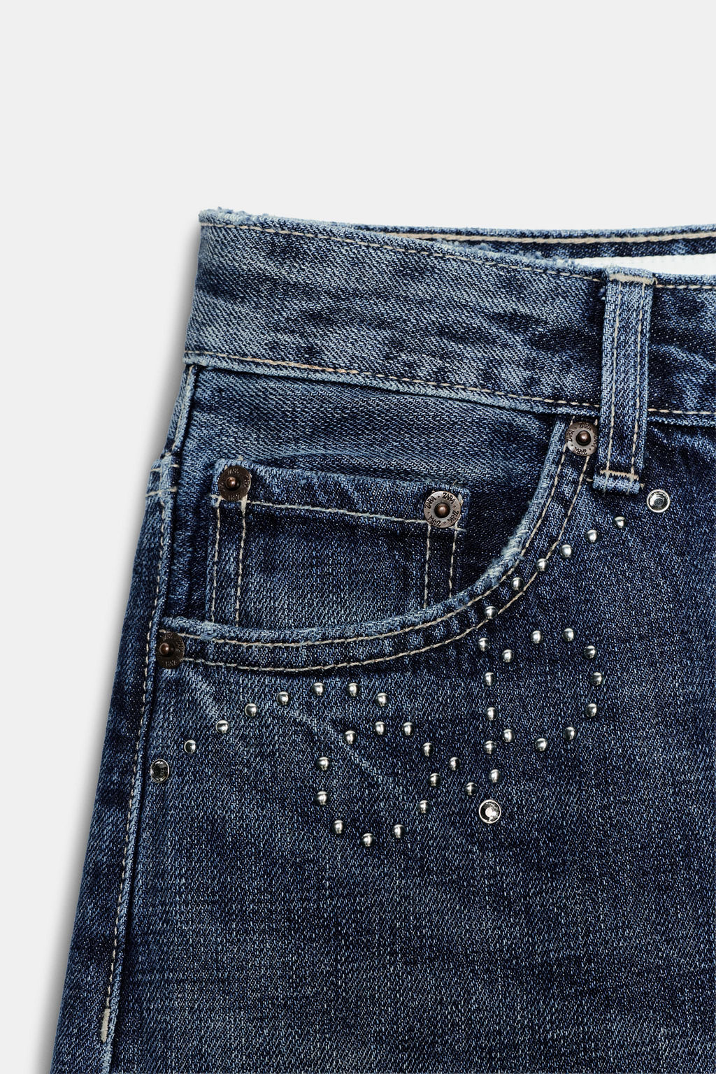 TRF JEANS WITH METAL STUDS