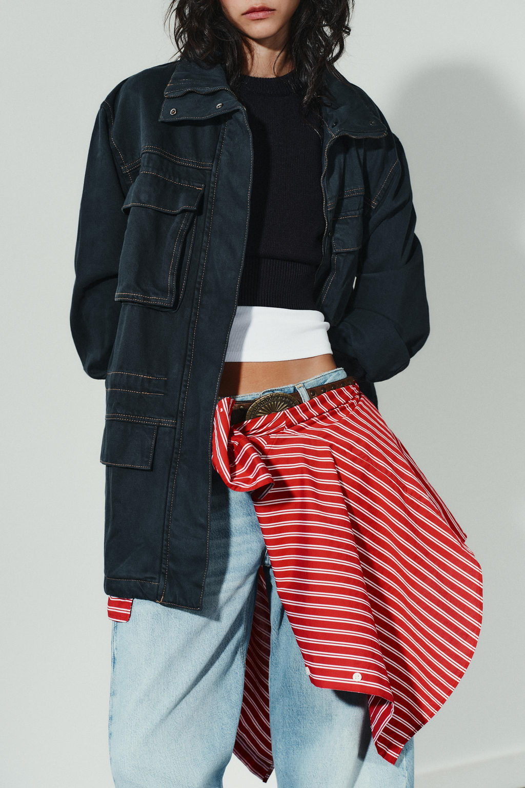 TOPSTITCHED POCKET JACKET - Zara фото 3