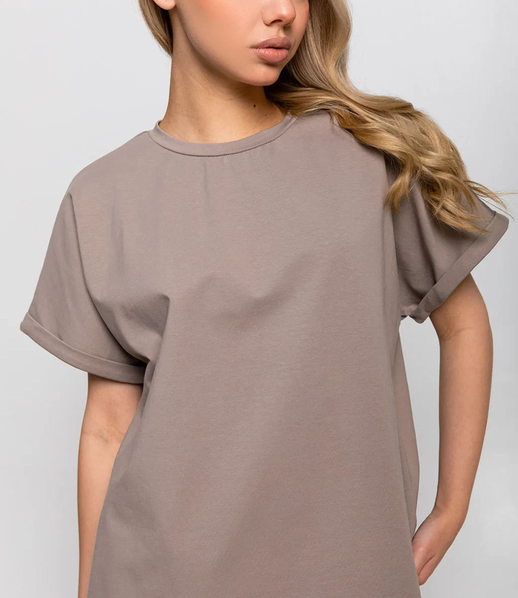 Костюм #ОКТ085002, бежево-серый