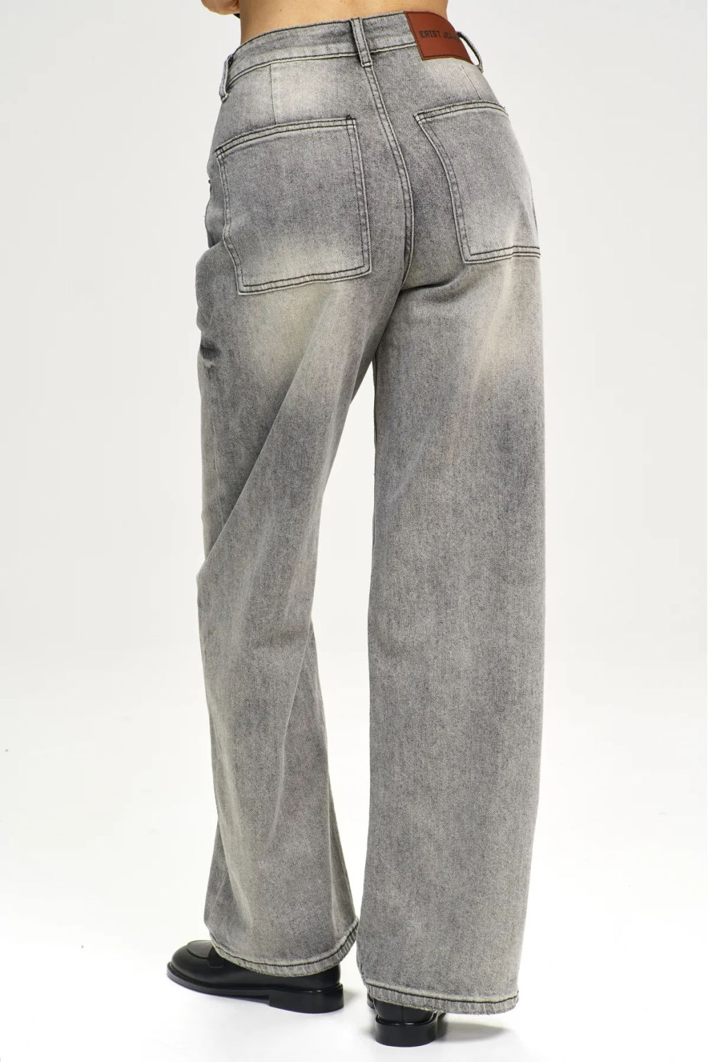 Джинсы RELAXED с потертостями Grey