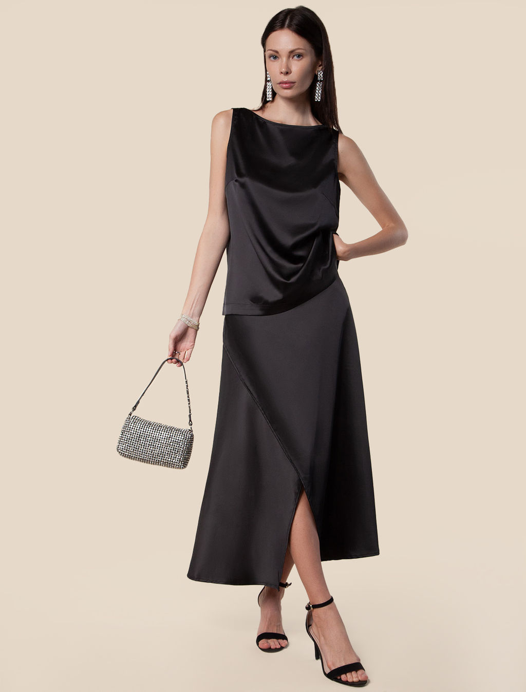 VILATTE / Топ из струящегося сатина  фото 5