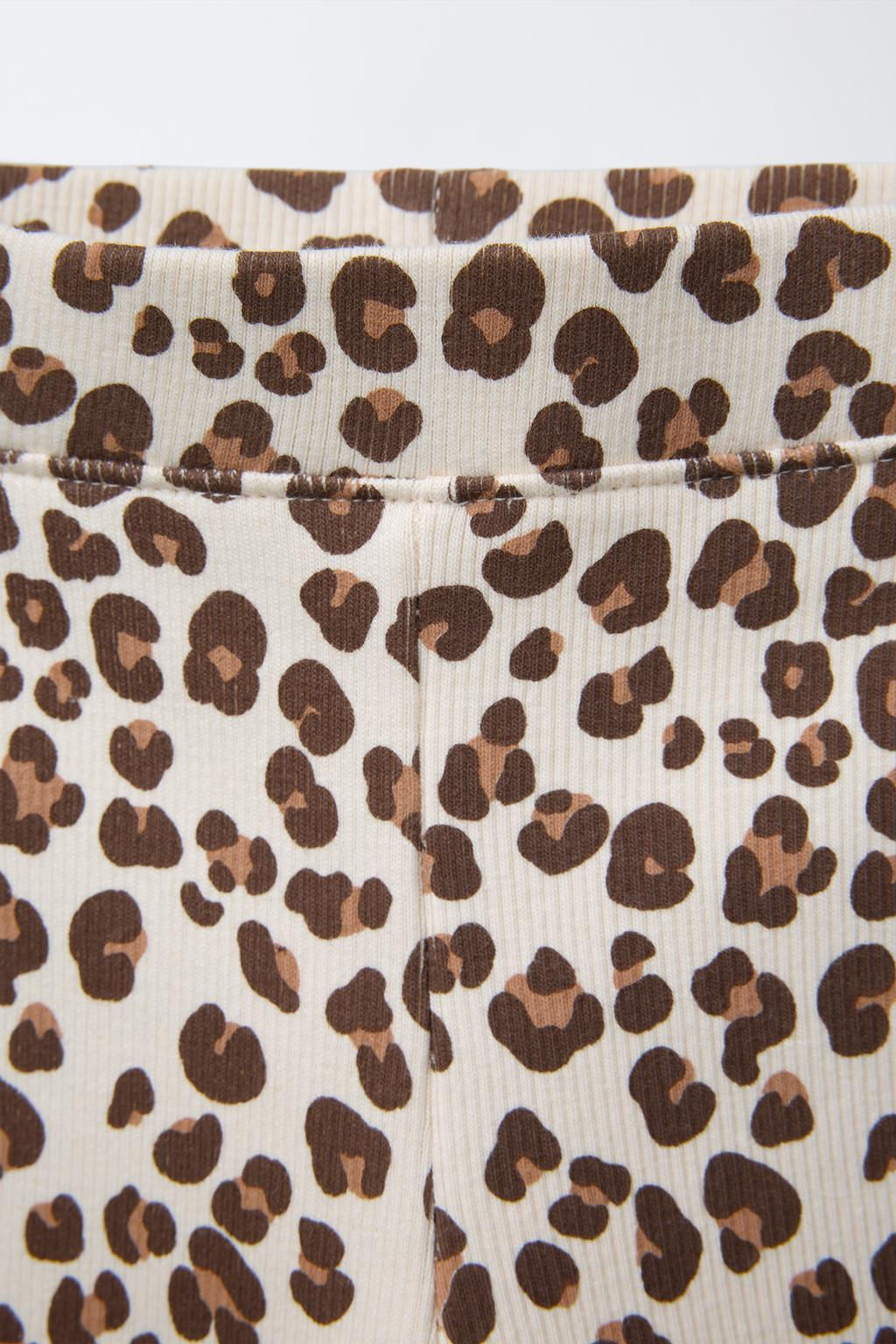 RIBBED PRINTED LEGGINGS - Zara фото 12