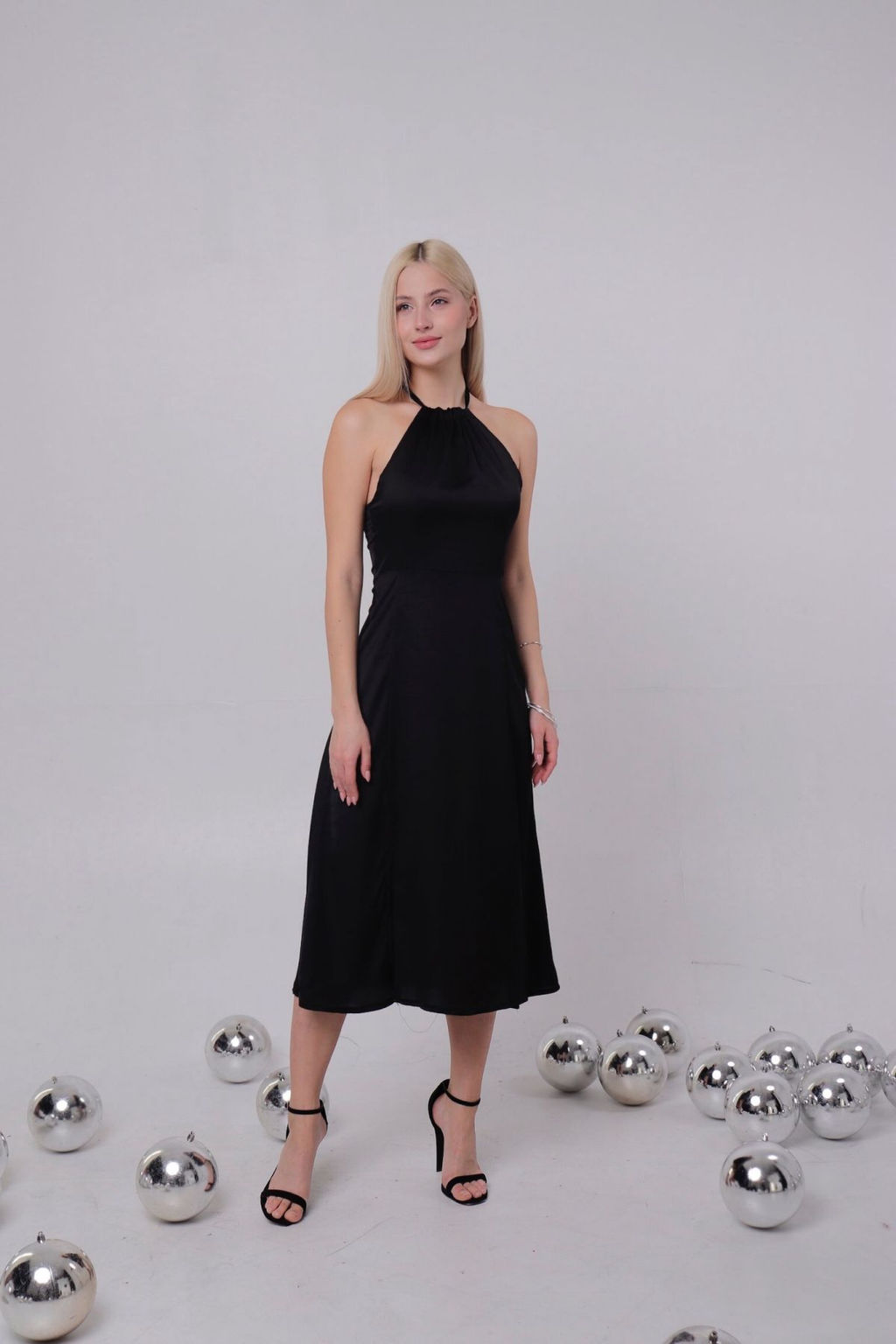 Вечернее платье-американка чёрное - Martichelli фото 3