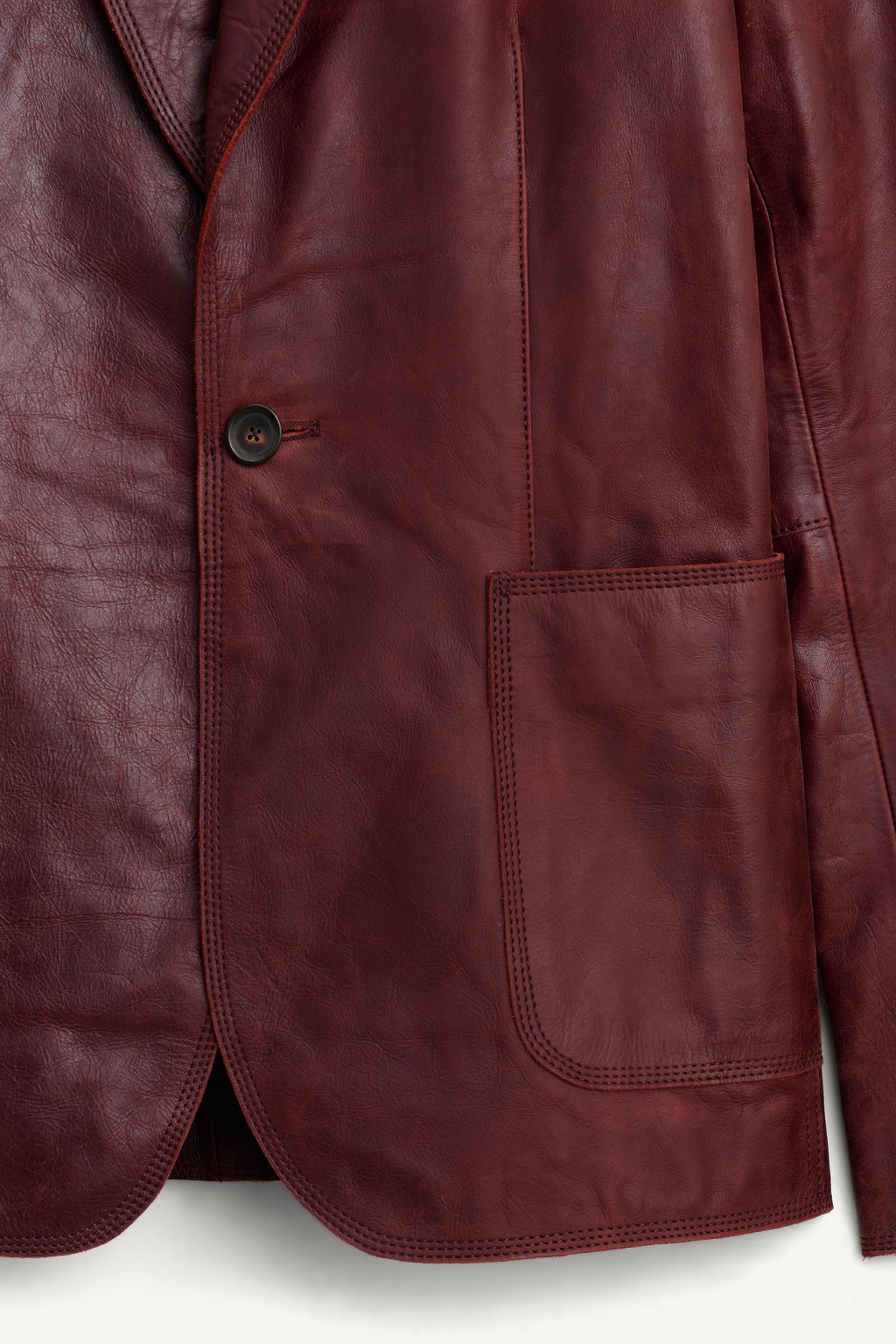 LIMITED EDITION LEATHER SUIT BLAZER - Zara фото 9