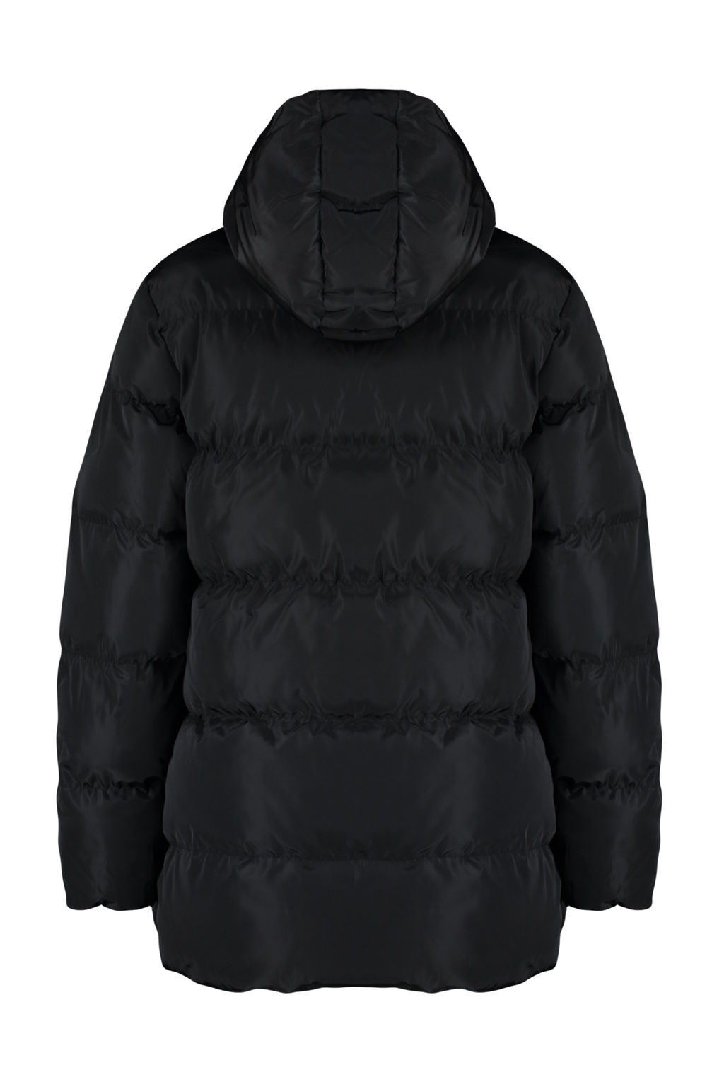 Siyah Kapusonlu Su Itici Sisme Mont TWOAW24MO00238