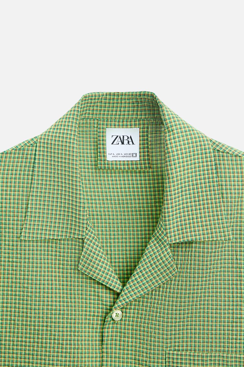 DOKULU KARELI GOMLEK - Zara фото 4