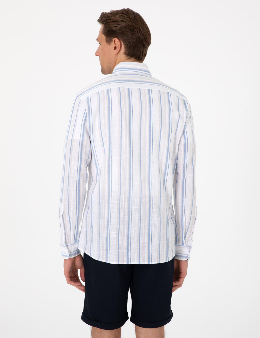 Mavi Regular Fit Uzun Kollu G_mlek - Pierre cardin фото 5