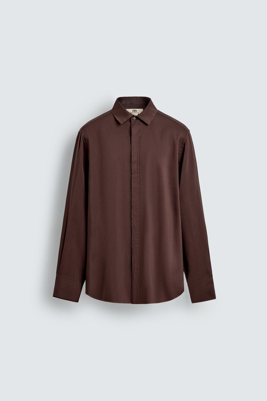 RELAXED FIT 100% SILK SHIRT LIMITED EDITION - Zara фото 7
