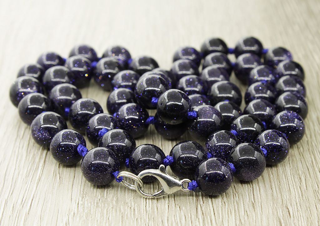 Авантюрин 8мм круглые бусины, бусы длиной 60см