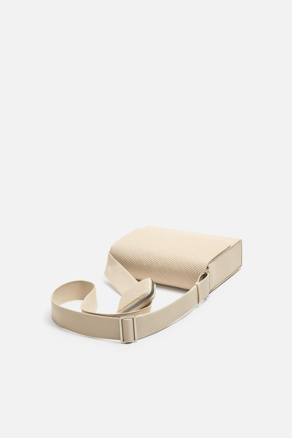 RUBBERISED TEXTURED CROSSBODY BAG - Zara фото 10