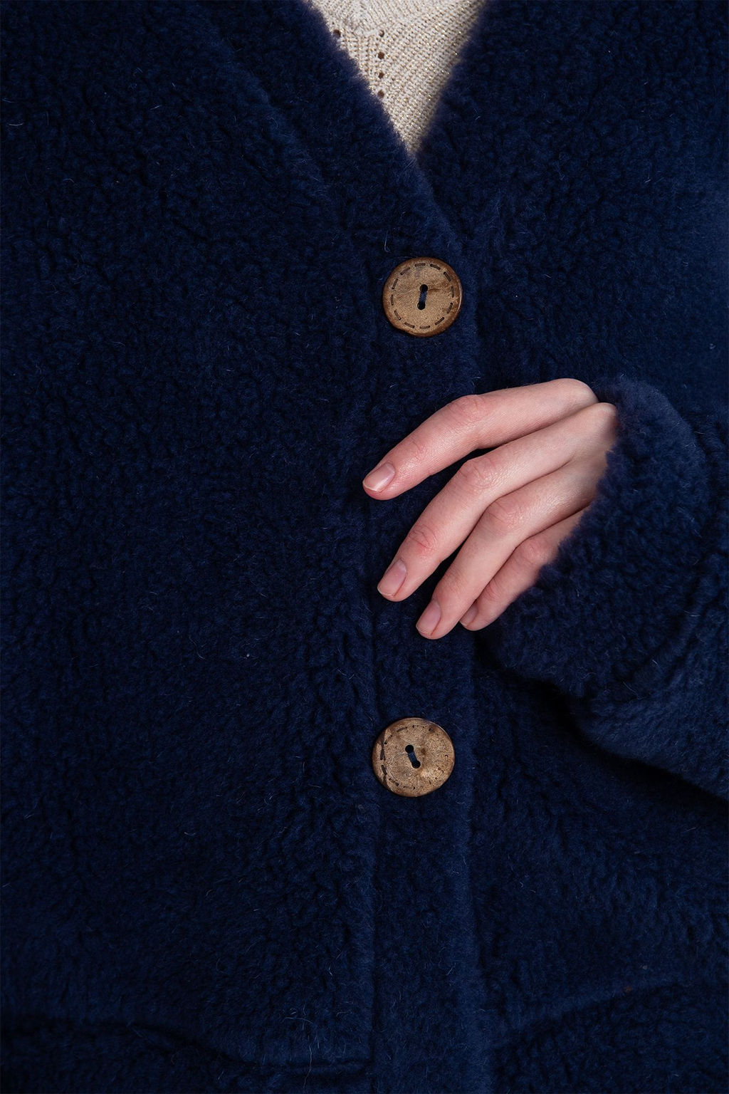 Кардиган КОРОТКИЙ ТЕДДИ - Woollamb фото 40