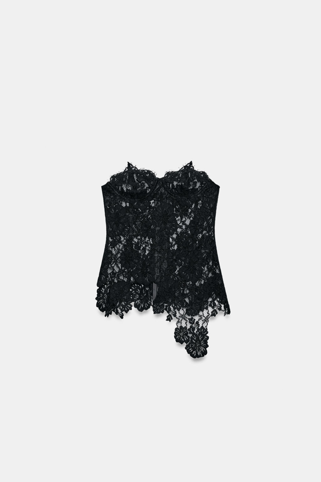 CORS? ENCAJE ZW COLLECTION / Negro - Zara фото 7
