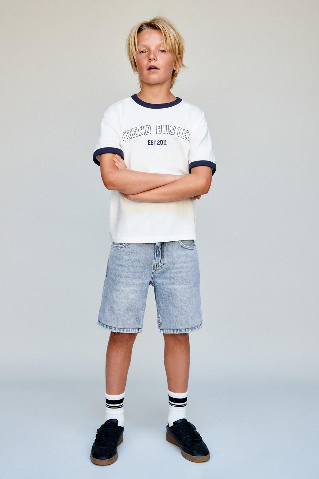 CONTRAST TRIM T-SHIRT - Zara фото 5