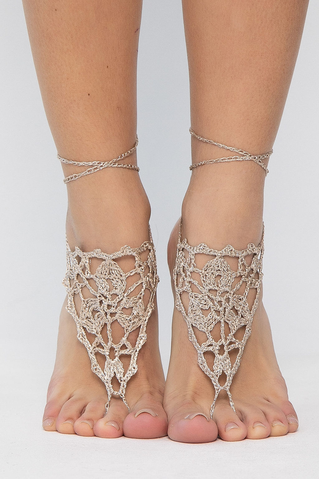 Барефуты Вязанные украшения на ноги - Lt collection фото 5