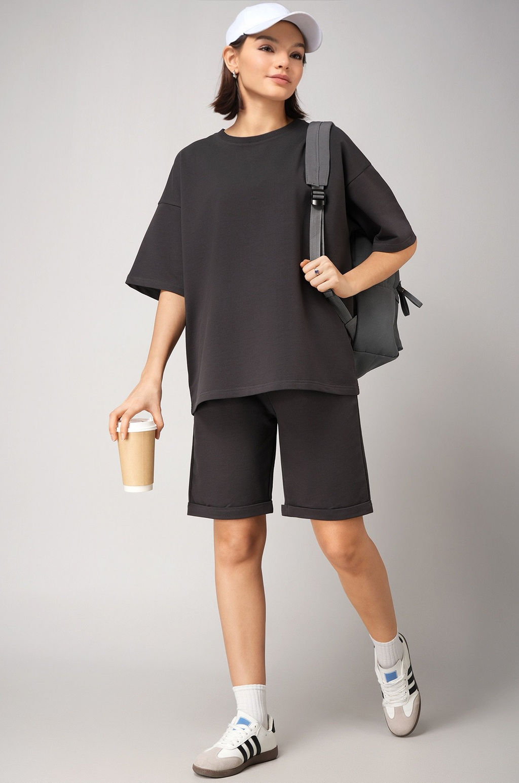 Женский костюм с шортами из футера двухнитки Happyfox  фото 13