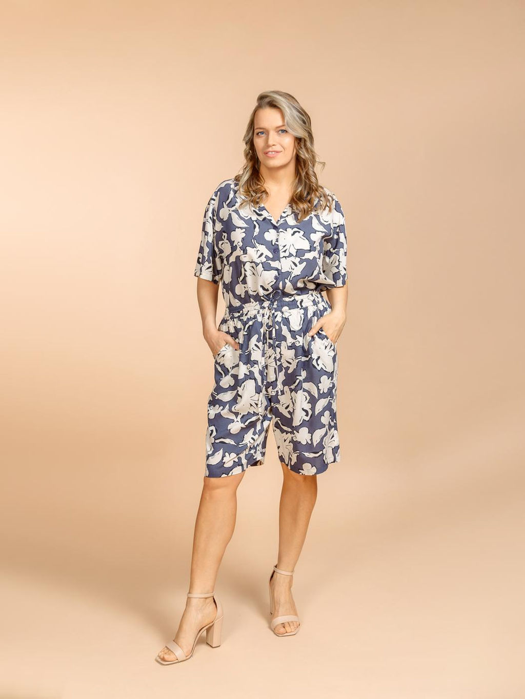 Костюм шорты и блузка (вискоза) №25-227-3 - Ганг фото 7