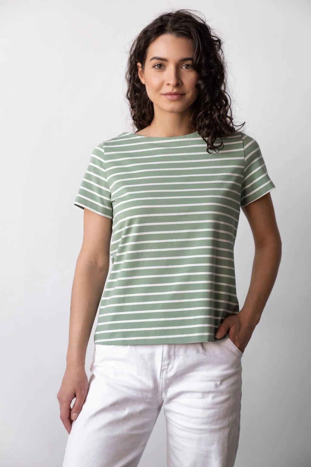 Футболка ТП 145п-7 Зеленый / экрю - T.C.T фото 4