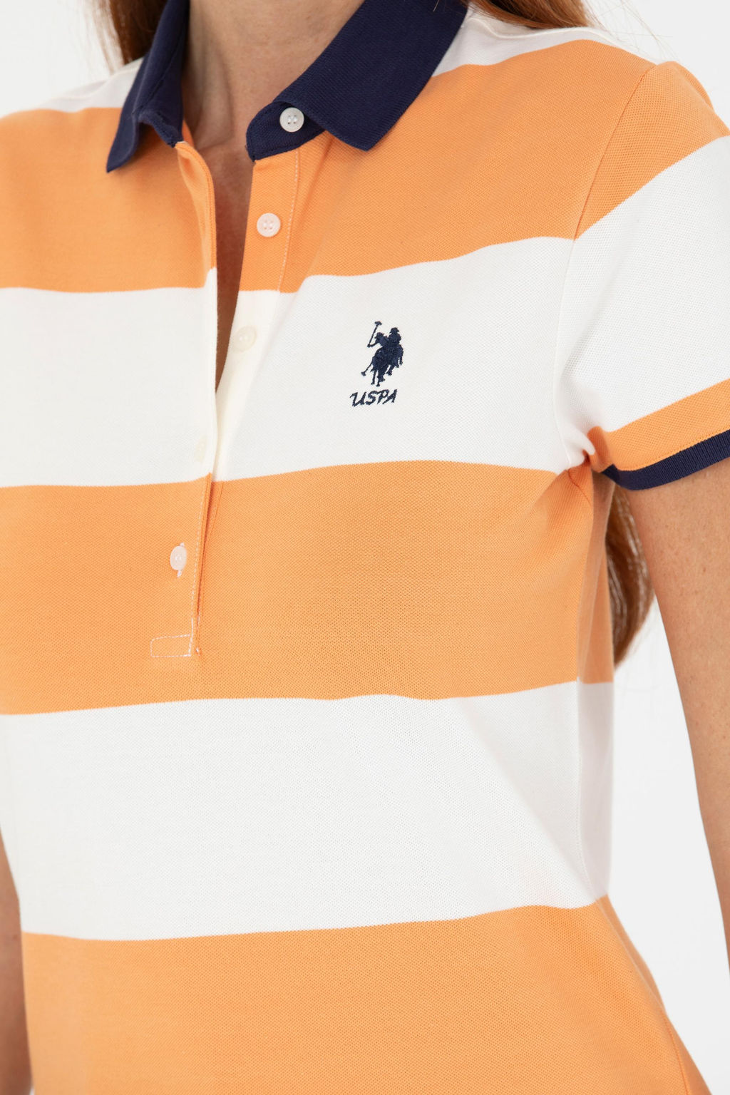 Женская оранжевая футболка - U.s. polo assn фото 21