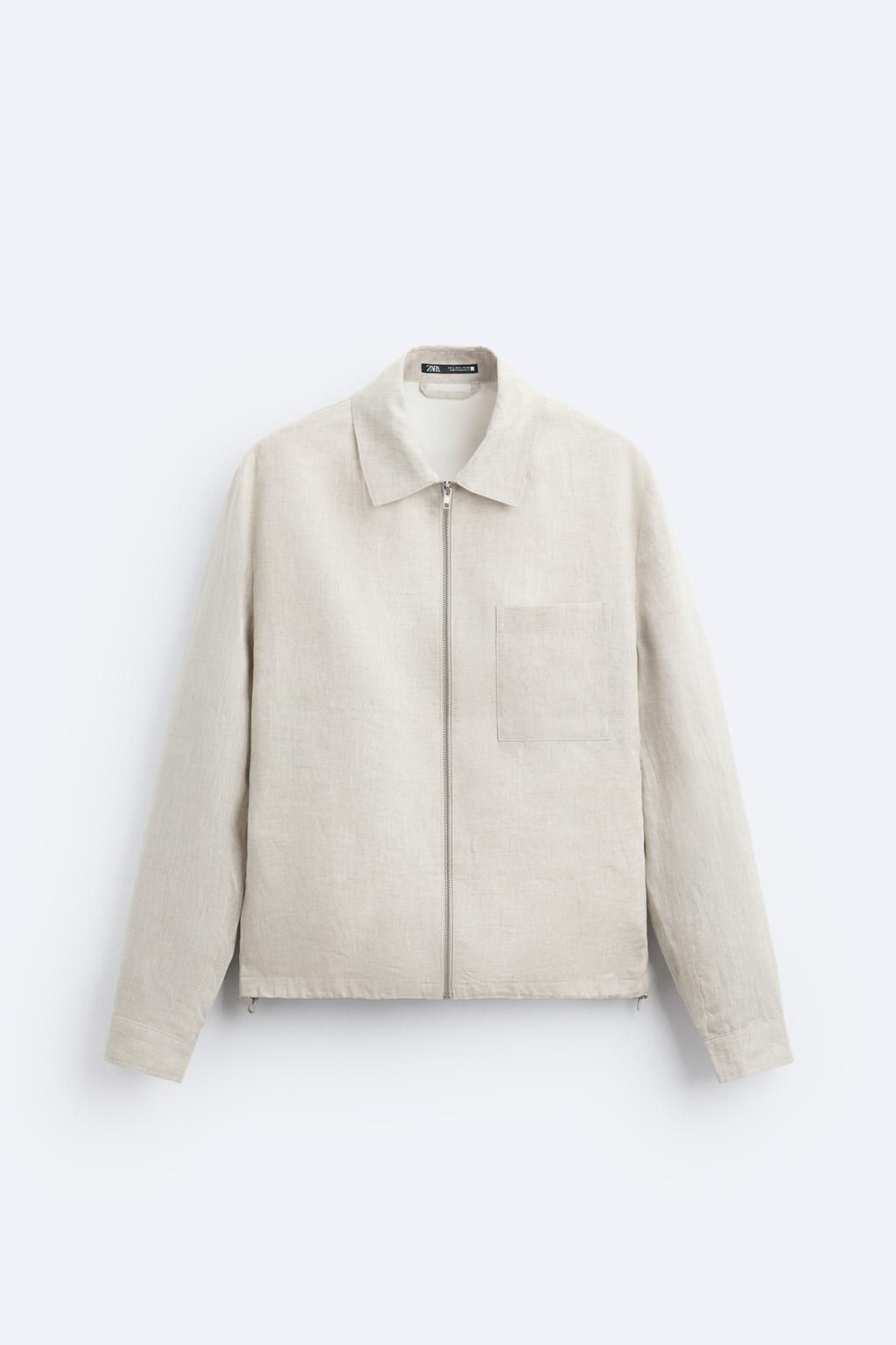 100% LINEN JACKET - Zara фото 7
