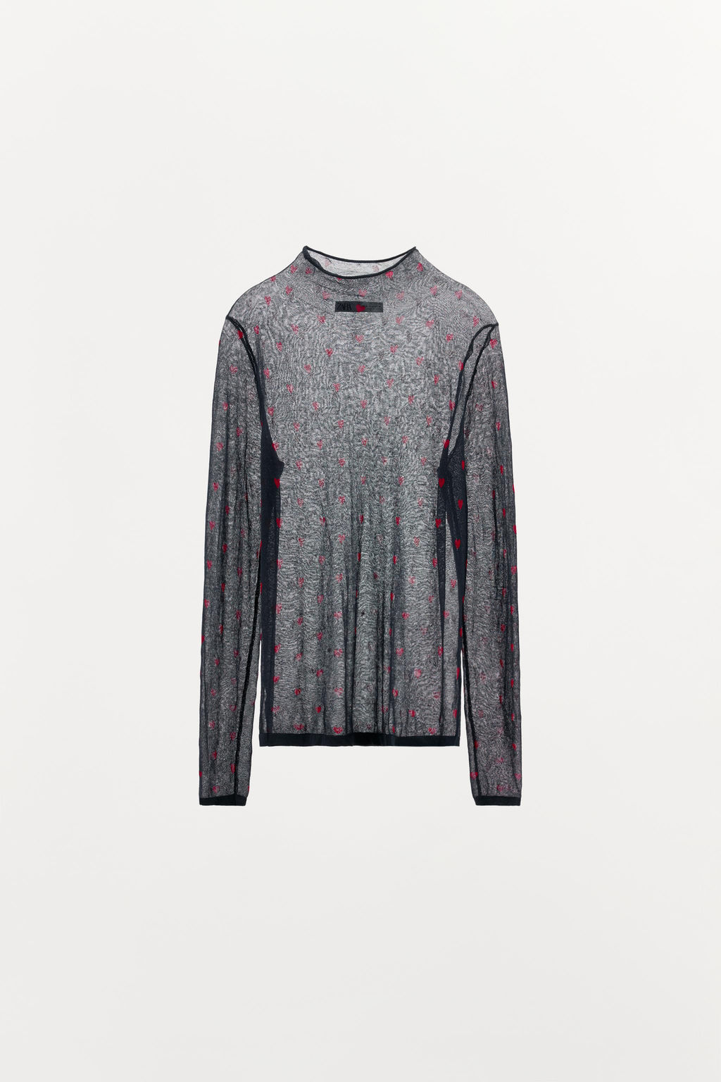 FINE KNIT TOP WITH HEARTS - Zara фото 5