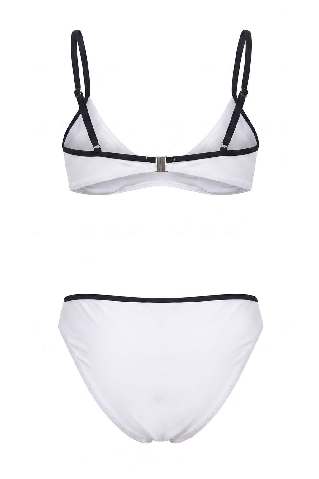 Siyah-Beyaz D_z Renk Bloklu Bralette Slip Normal Bel Atma Kap Bikini Tak_m_ TBESS26BT00223 - Trendyolmilla фото 7