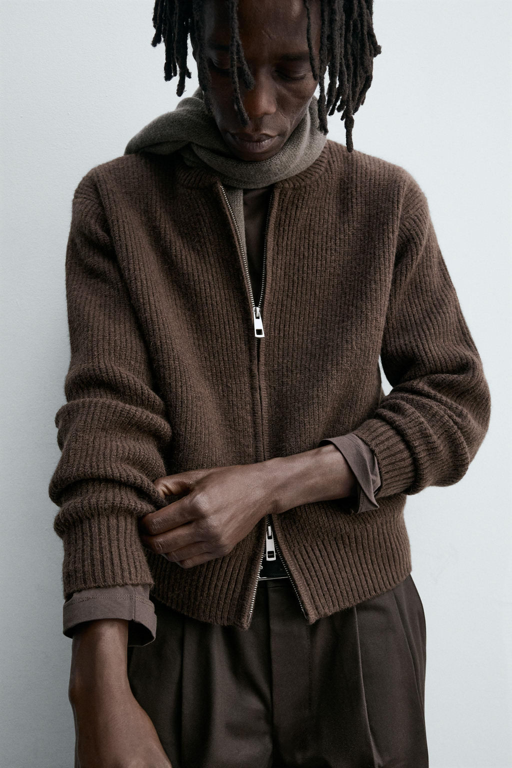 KNIT BOMBER JACKET - Zara фото 5