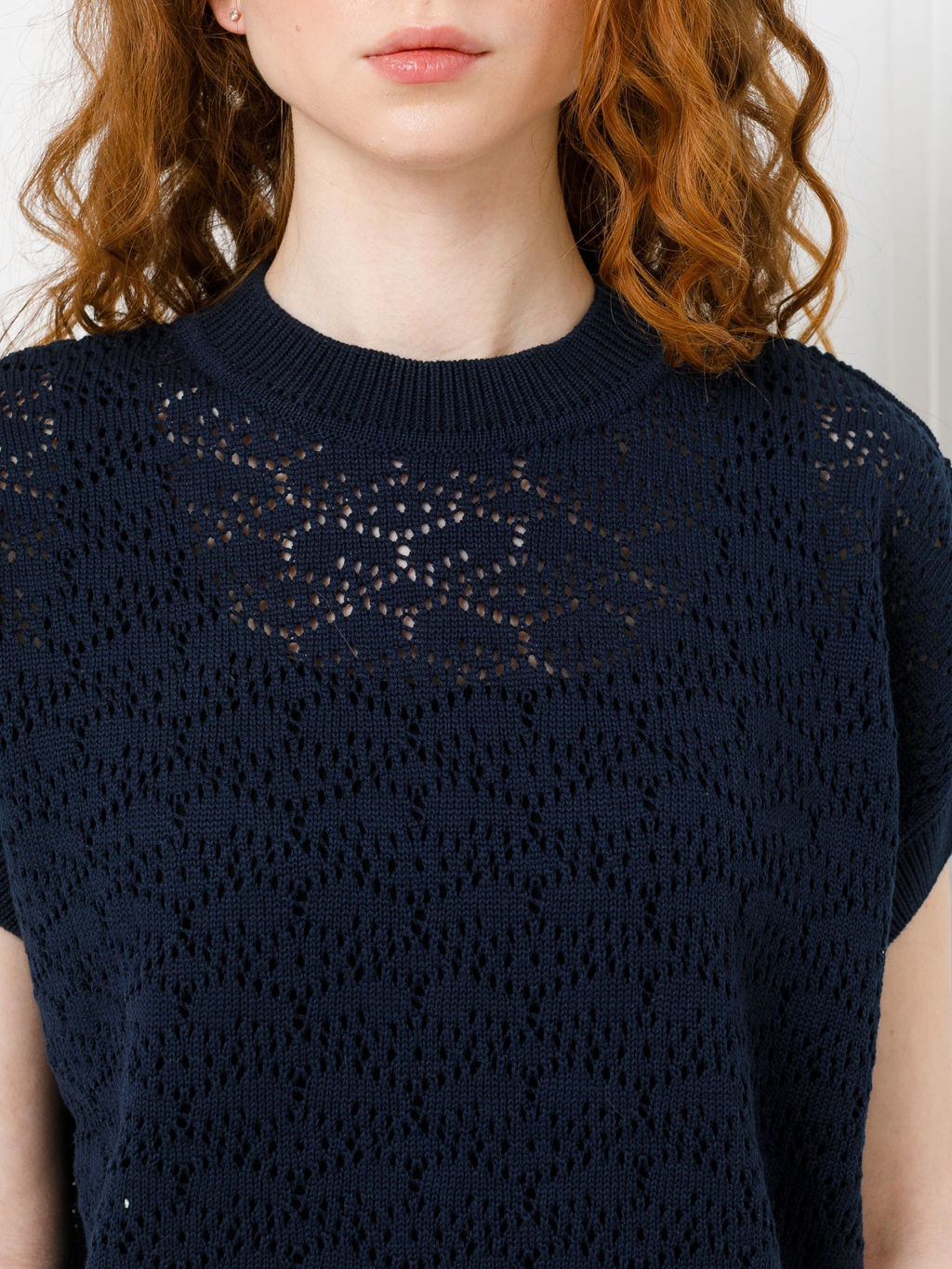 Блузка вязаная