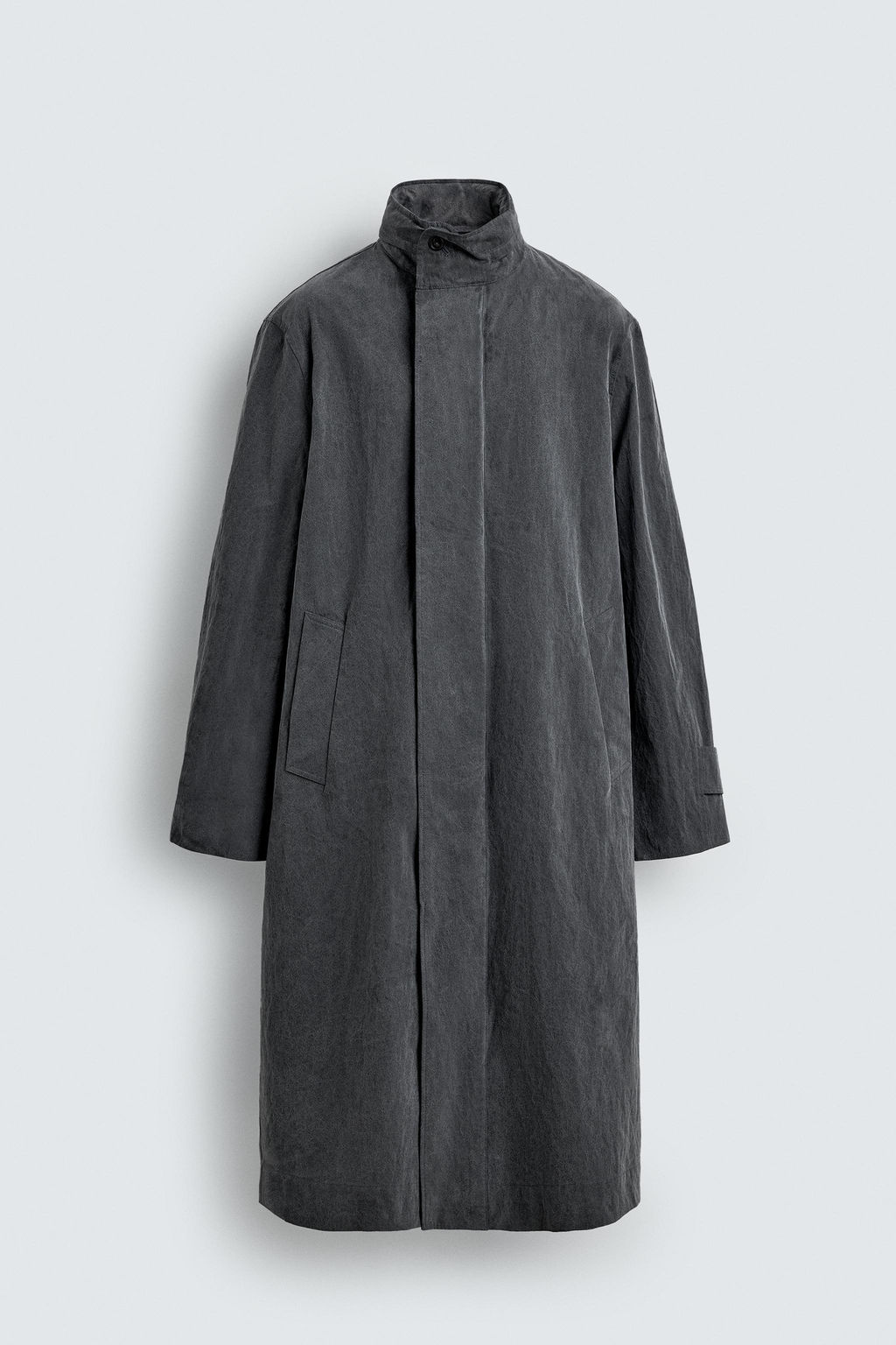 TRENCH LIGERO EFECTO LAVADO AARON LEVINE X ZARA / Gris vigor?  фото 8