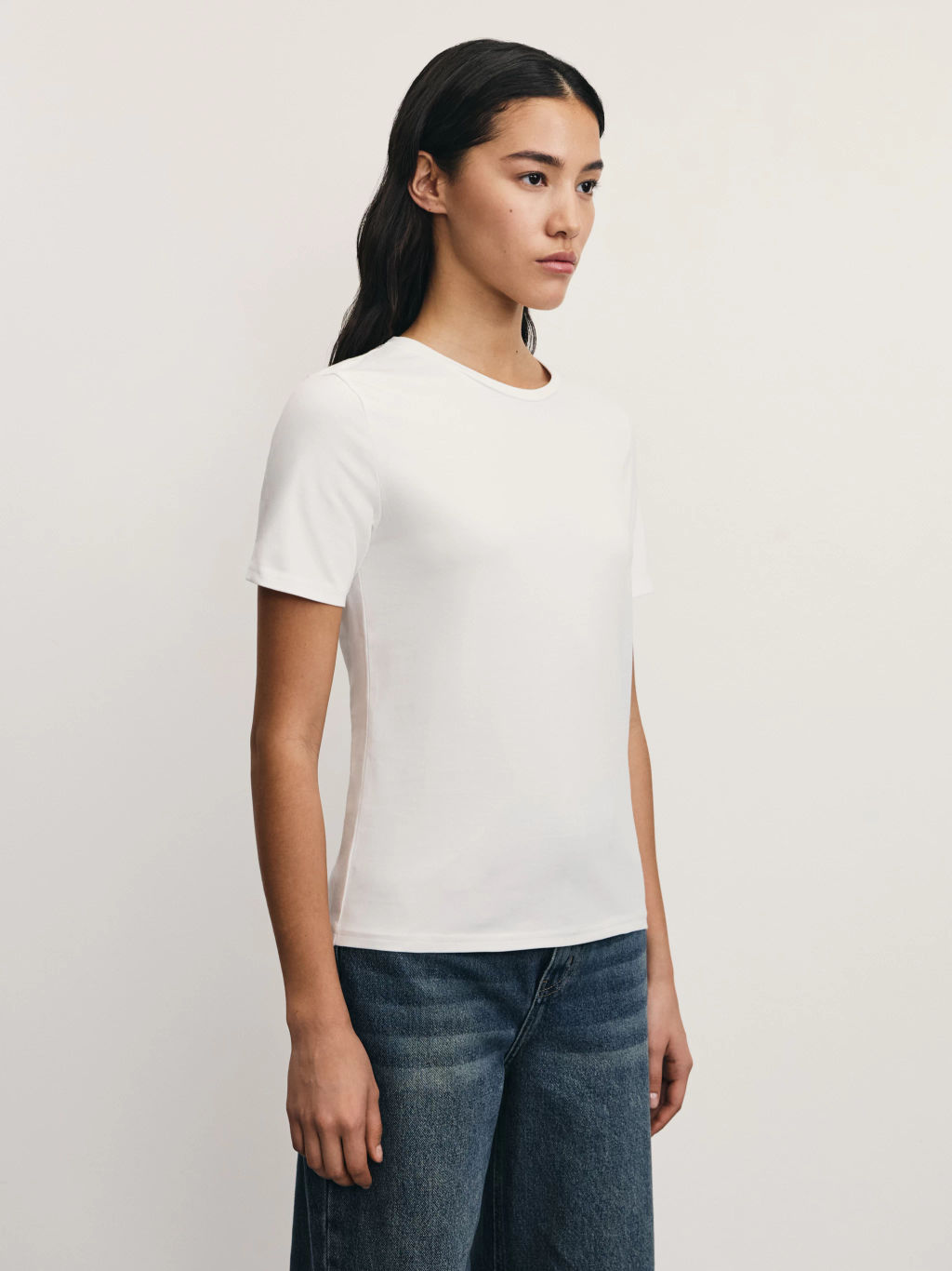 Базовая футболка из эластичного хлопка / Zarina  фото 4