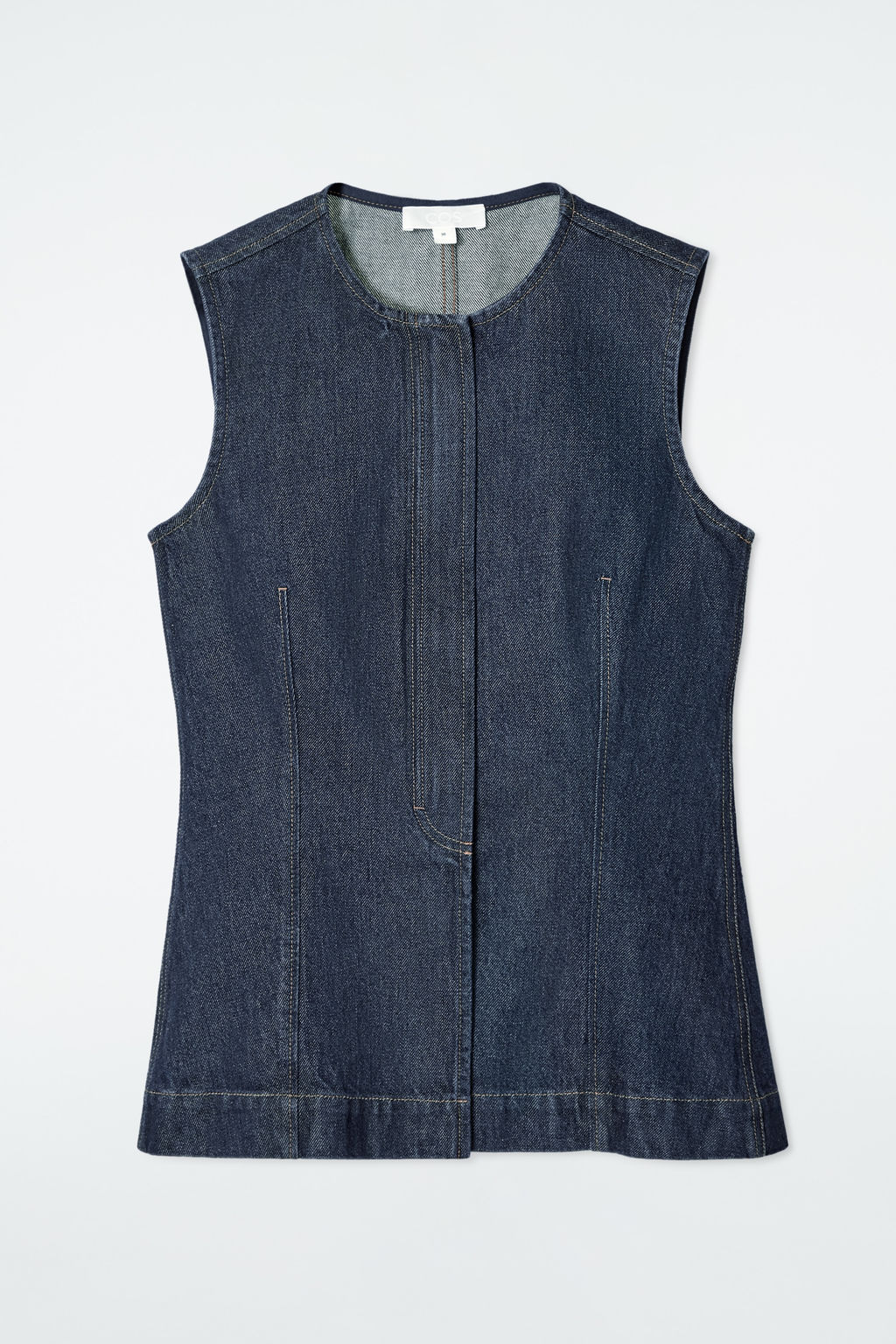 TOP DENIM SIN MANGAS