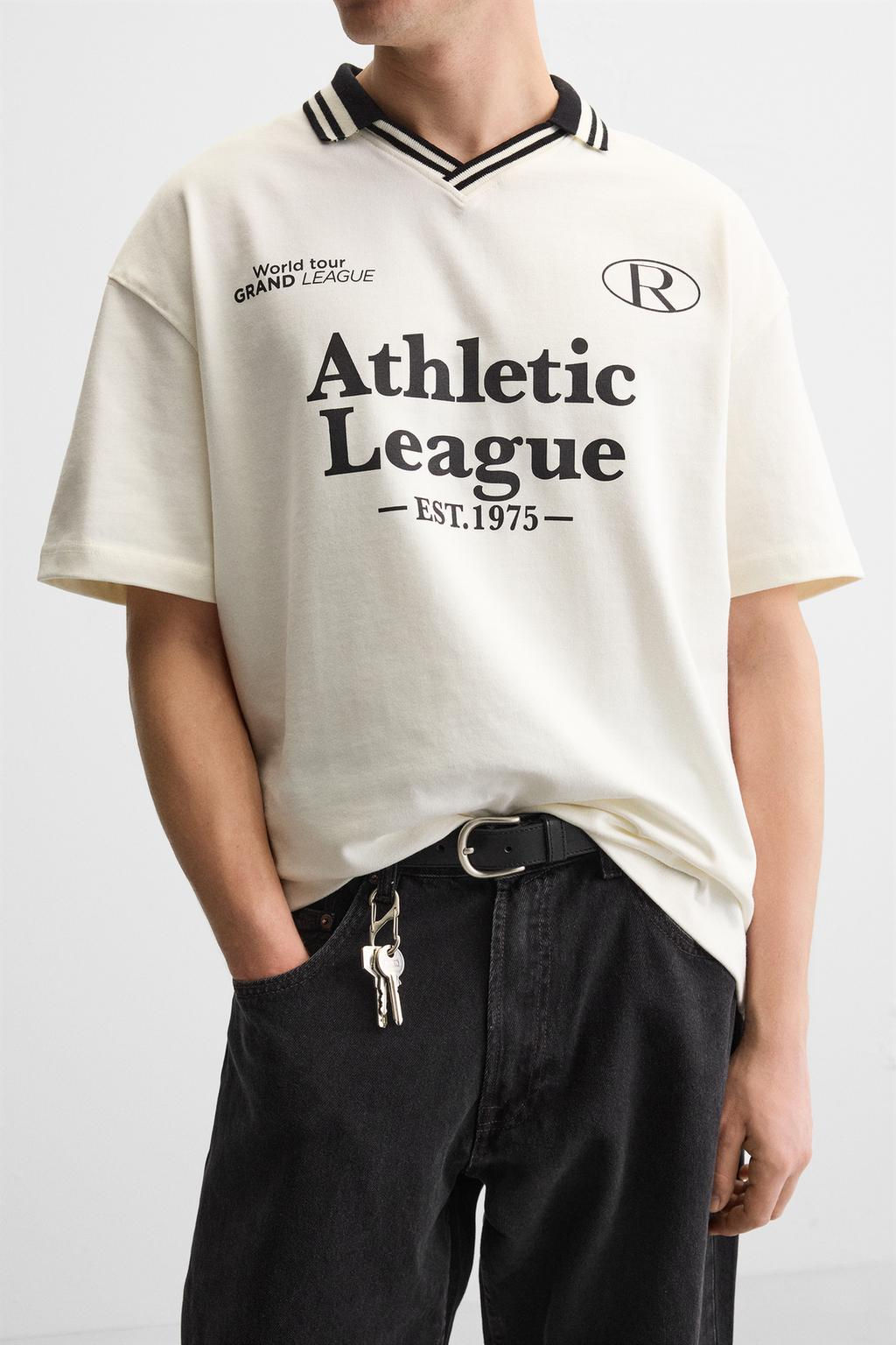 RETRO RUGBY TEXTURED POLO SHIRT - Zara фото 5