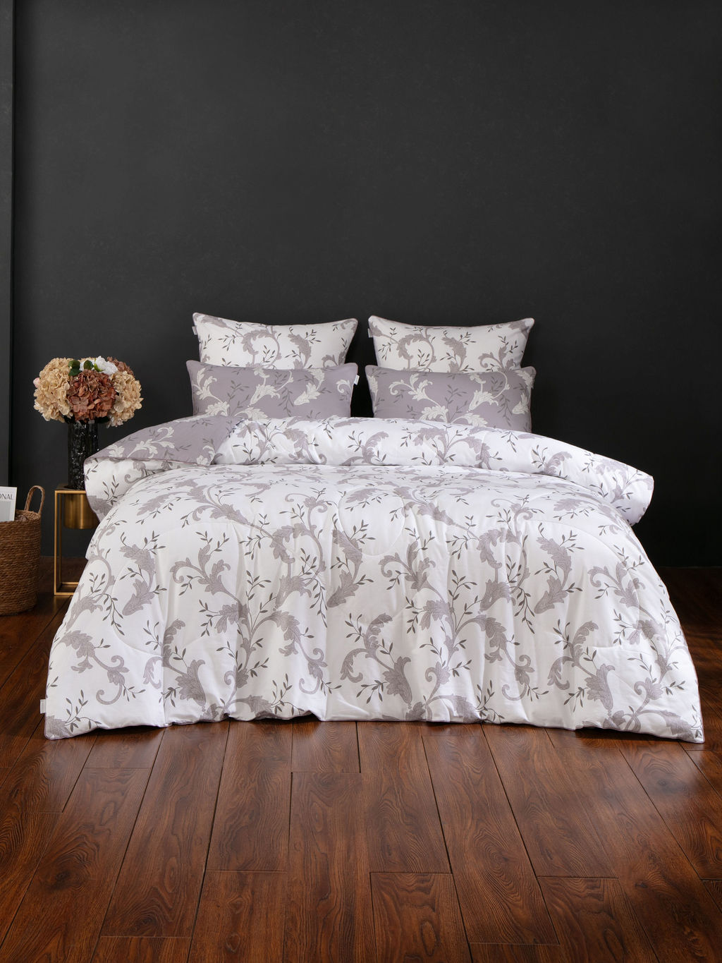 Дакота (лаванда графит жемчуг) Cotton комплект