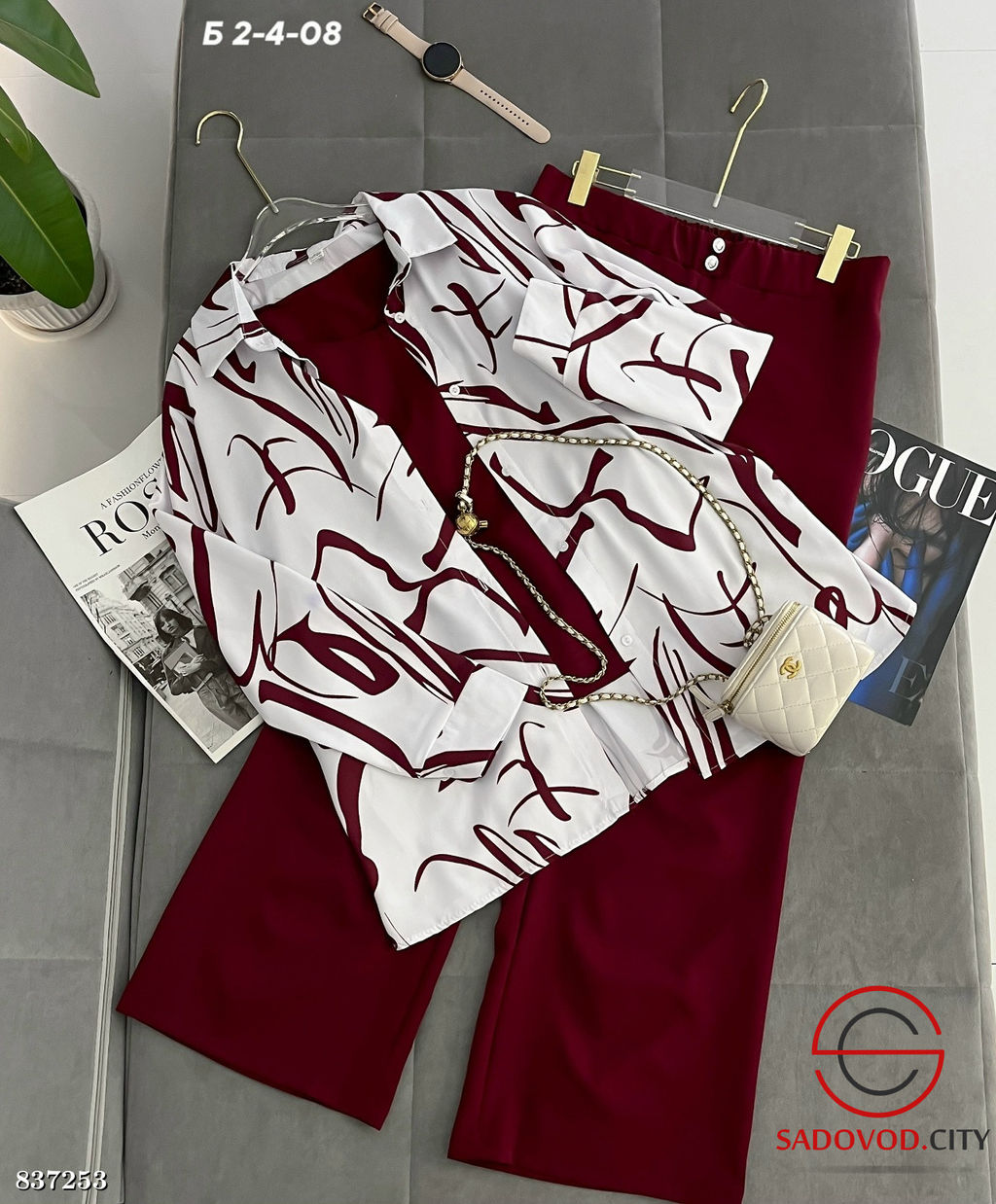 Костюм женский тройка с принтом - Bruno фото 3