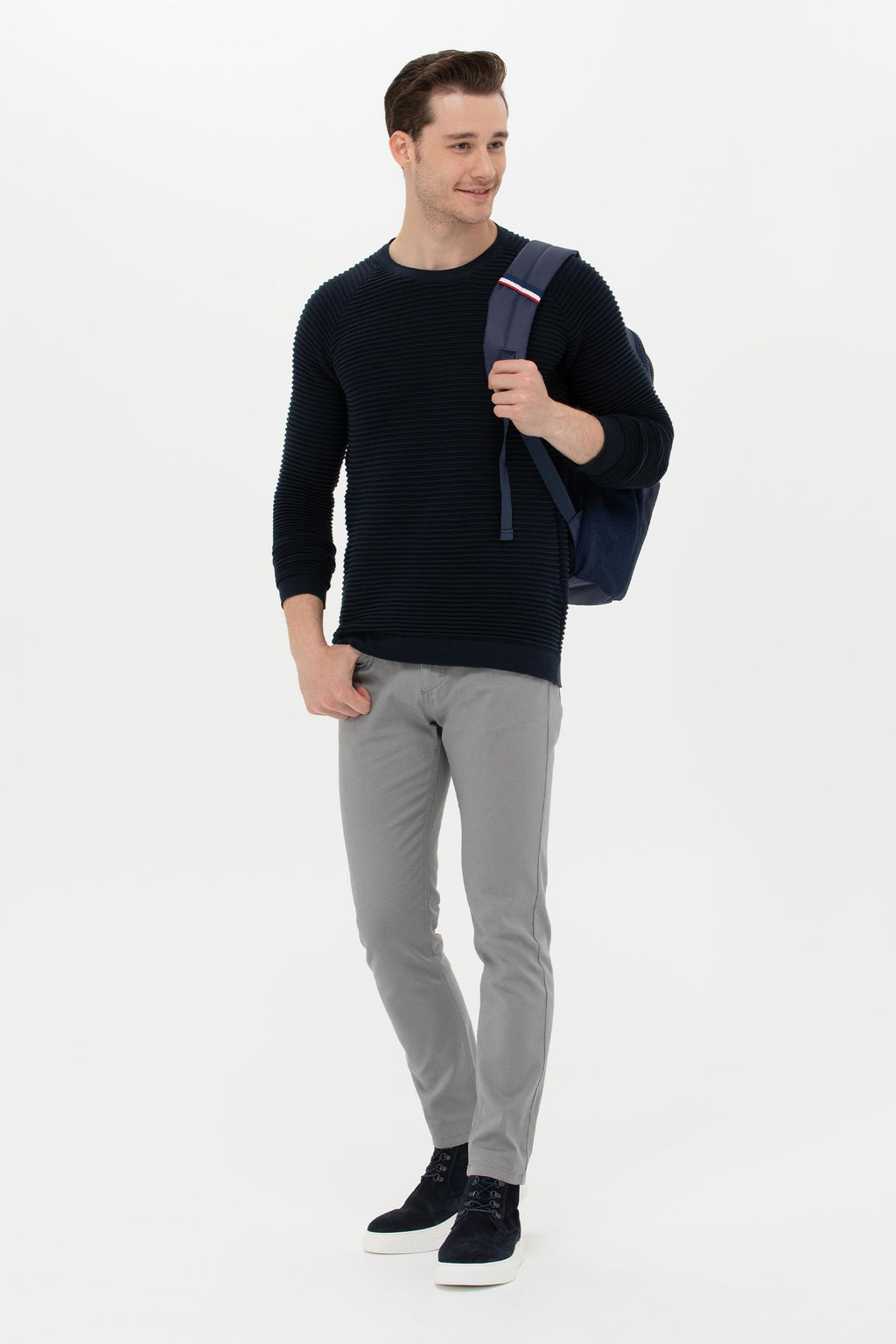 Мужской темно-синий свитер Неожиданная скидка в корзине - U.s. polo assn фото 11