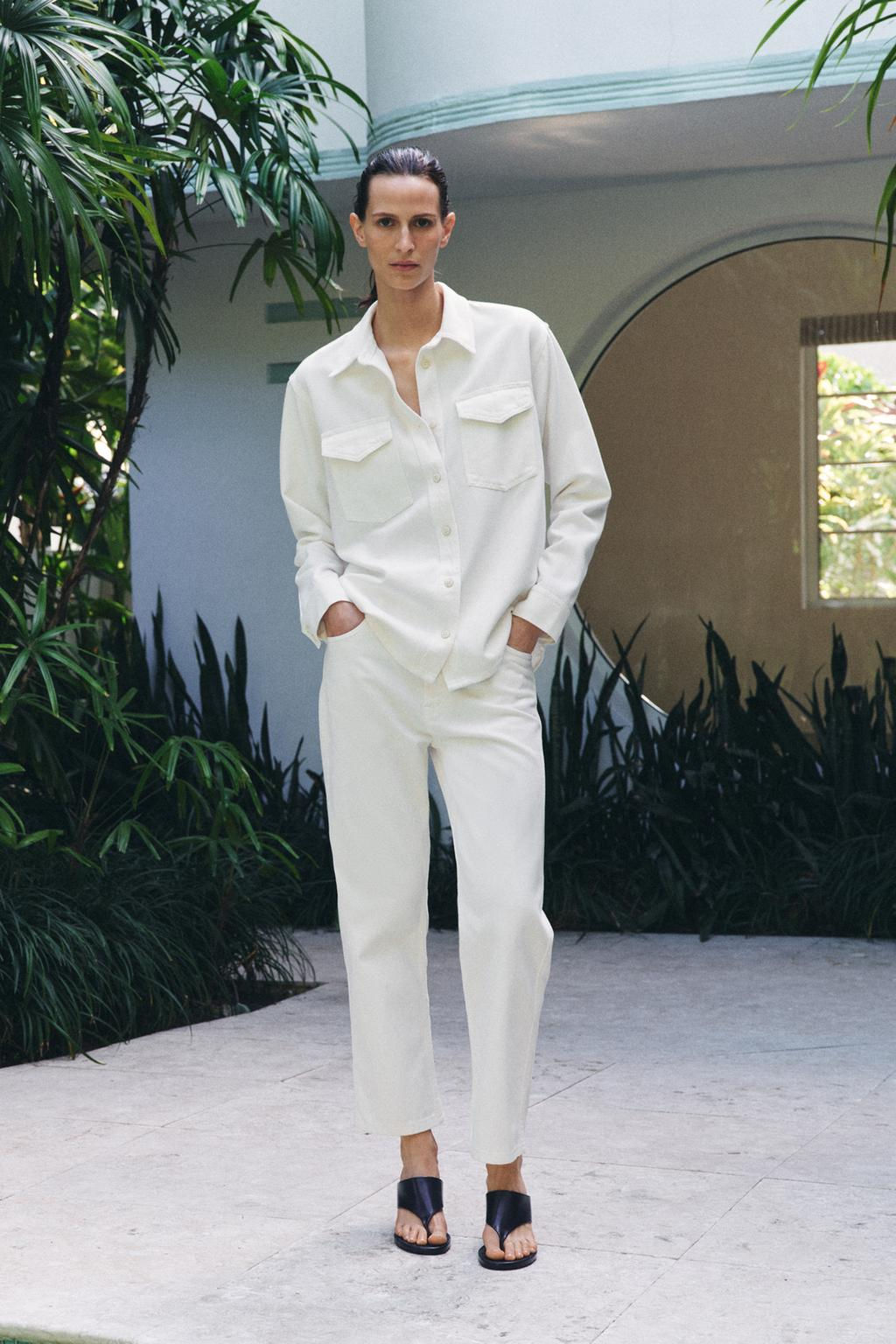 ZW COLLECTION DENIM SHIRT - Zara фото 7