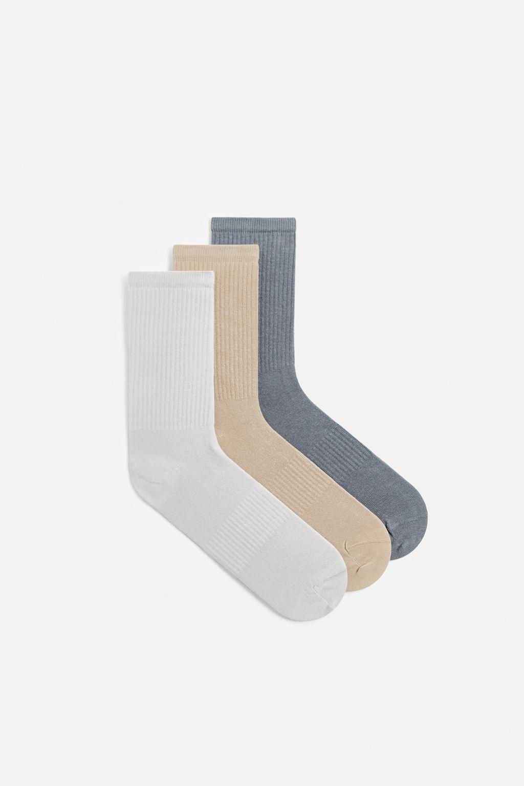 3-PACK OF CONTRAST SOCKS - Zara фото 2