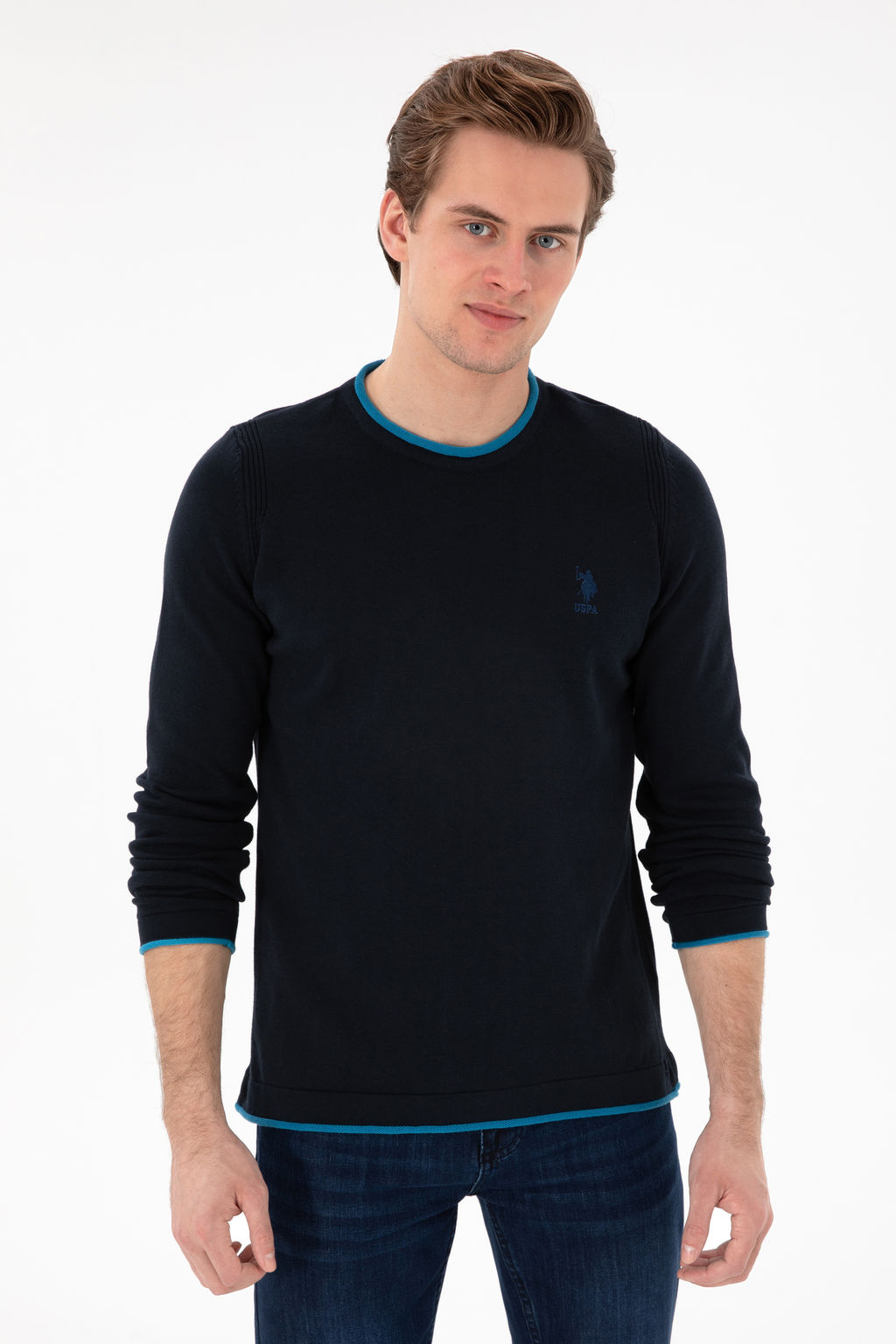 Erkek Lacivert Kazak - U.s. polo assn фото 8
